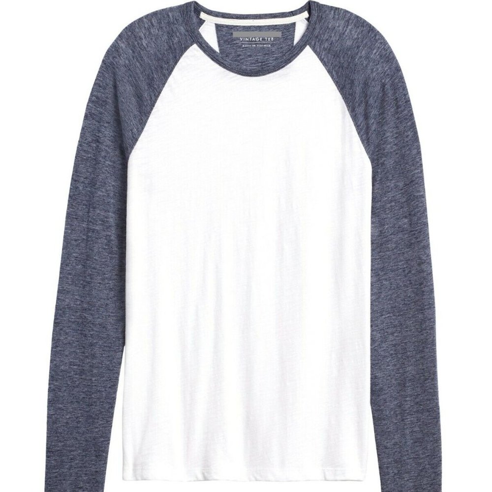 BANANA REPUBLIC 100% Cotton Vintage Baseball T-Shirt